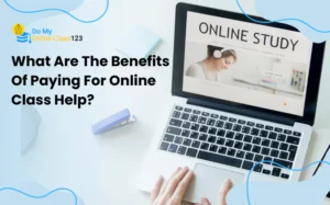 A student’s laptop is a source of benefits of paying for online class help