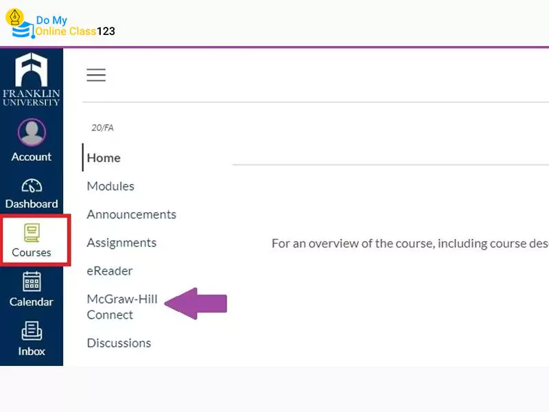 McGraw Hill Connect answer key: Accessing McGraw Hill Connect through a university portal.