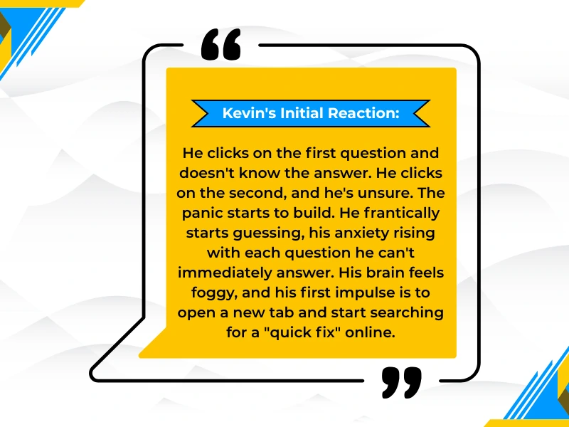 Student feeling anxious during a test and searching online for how to get McGraw Hill Connect answers.