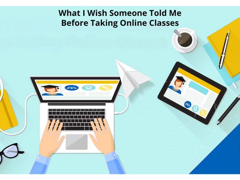 This image shows what you should know before attending online class