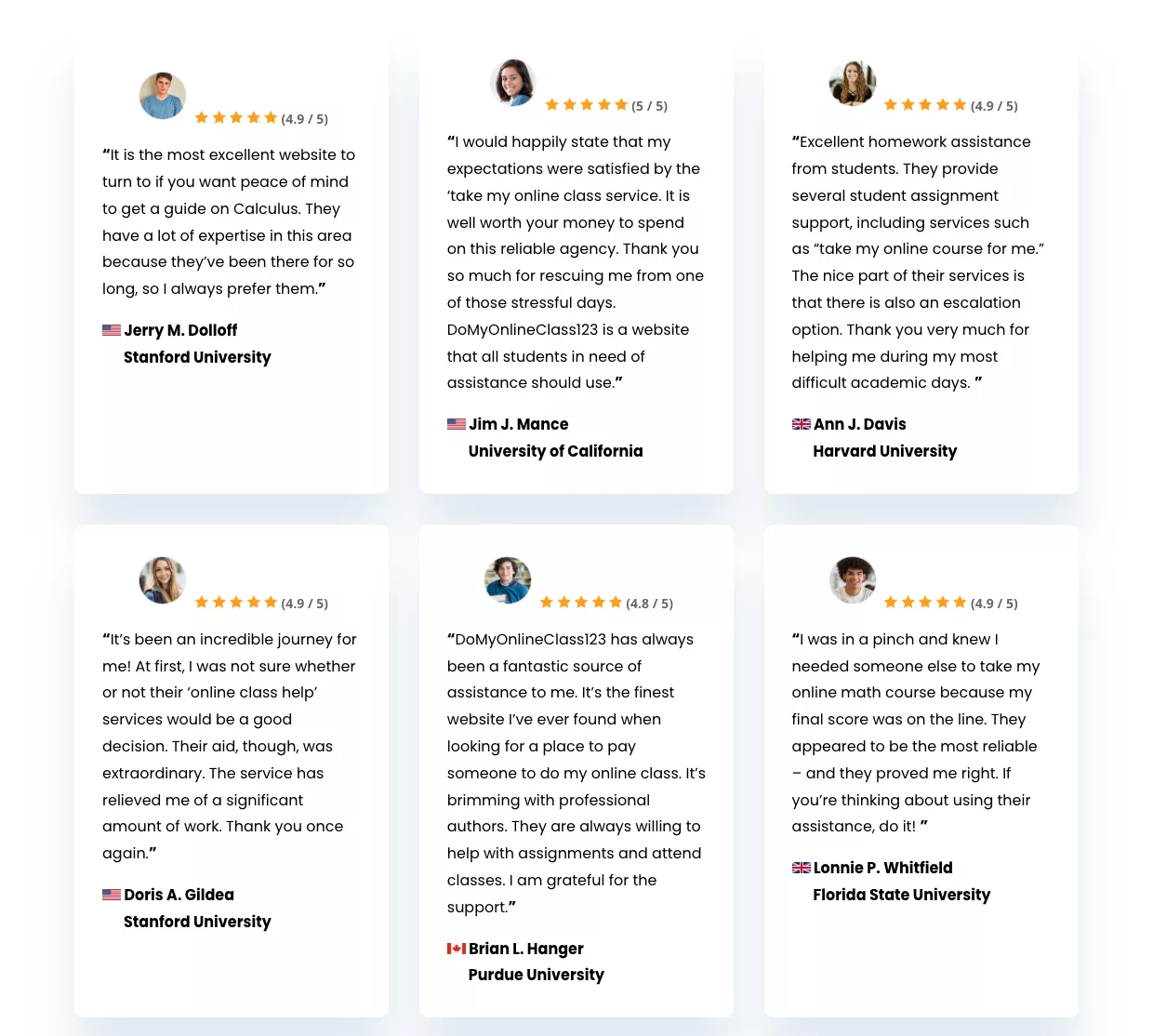 DoMyOnlineClass123 reviews